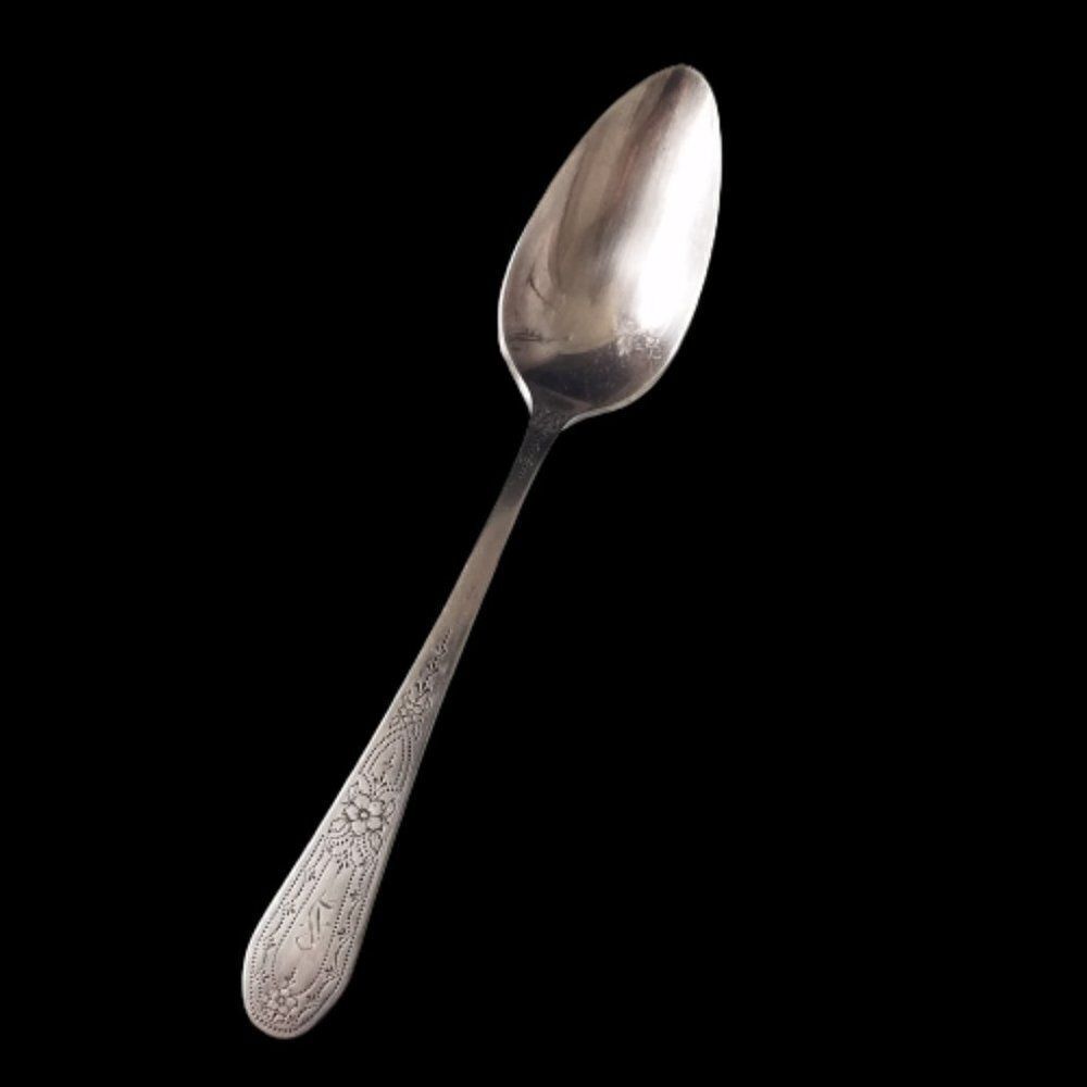 Vintage Oneida Community 1927 Paul Revere Pattern Silverplate Tea Spoon Monogram